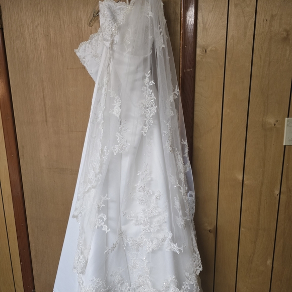 david's bridal embroidered dress Strapless 3D Floral Cocktail Dress- 231C0212